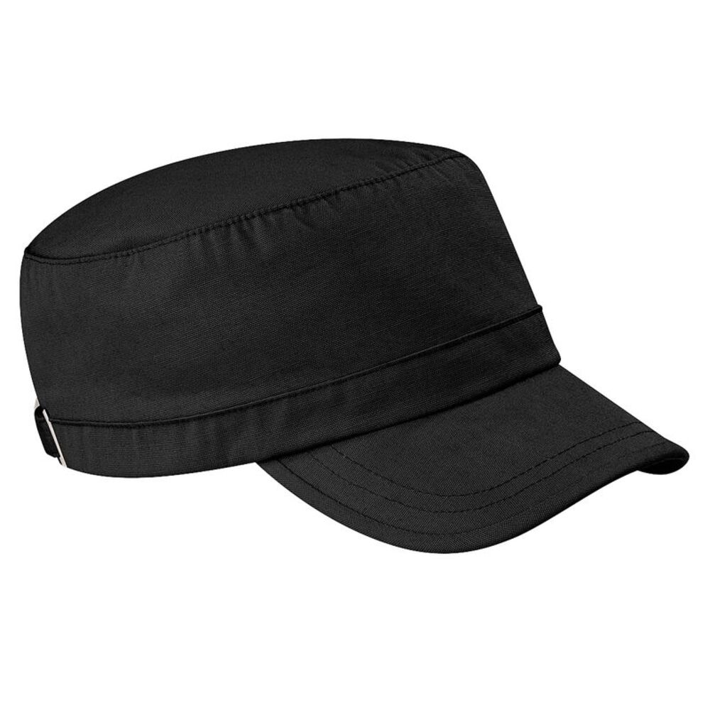 Beechfield Army Cap / Headwear (Pack of 2) / Black